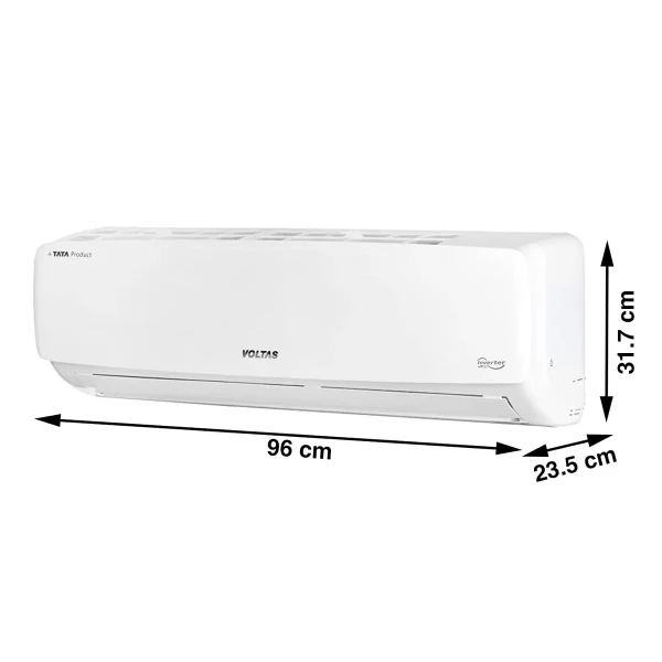 Voltas 1 Ton 3 Star, Inverter Split AC(Copper, 4-in-1 Adjustable Mode, Anti-dust Filter, 123V Vectra Elegant, White) - Image 5