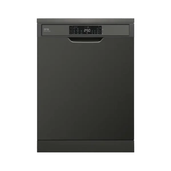 IFB Neptune VX16 Free Standing 16 Place Settings with ION Technology, Auto Door Open, 70 Degree Hot Water Wash, Hygienic Steam Drying, Inox Grey Dishwasher