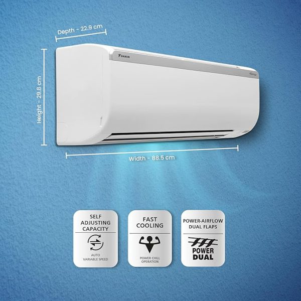 Daikin 1.5 Ton 3 Star Inverter Split AC (Copper, PM 2.5 Filter, FTKY50UV, White) - Image 4