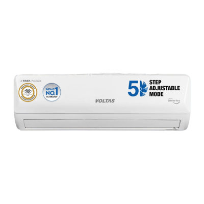 Voltas 1.5 Ton 3 Star, Inverter Split AC(Copper, 5-in-1 Adjustable Mode, Anti-dust Filter, 2023 Model, 183V Vertis Emerald, White)