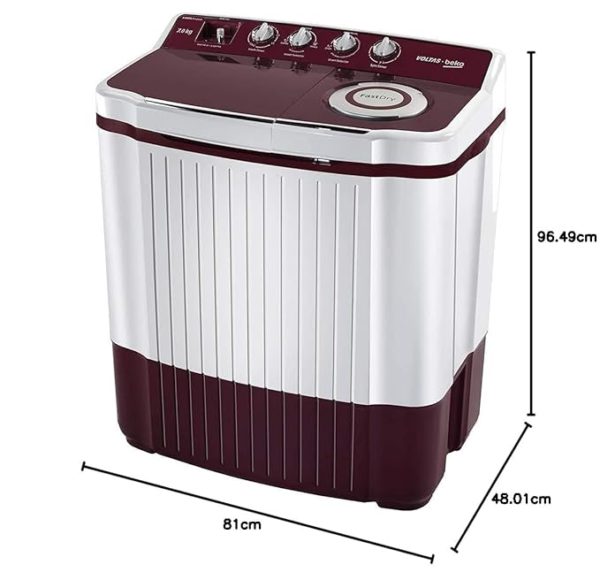 Voltas Beko 7Kg Semi Automatic Top Loading Washing Machine - Image 4