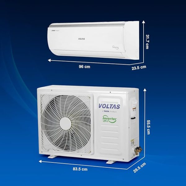 Voltas 2 Ton, 3 Star, Inverter Split AC (Copper, 4-in-1 Adjustable Mode, Anti-dust Filter, 2024 Model, 243V Vectra Elite, White) - Image 2