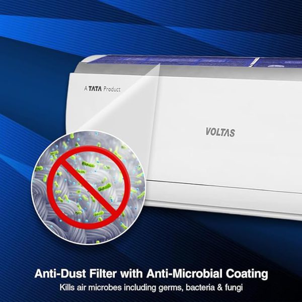 Voltas 1.5 Ton 5 Star Inverter Split AC (Copper, 4-in-1 Adjustable Mode, Anti-dust Filter, 185V Vectra Elite, White) - Image 3