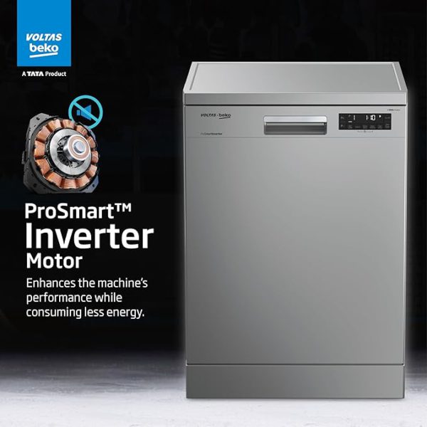 Voltas Beko by A Tata Product DF14S Free Standing 14 Place Settings Dishwasher - Image 2