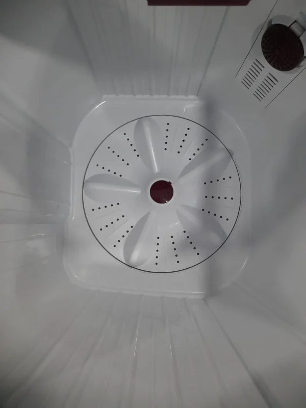 Voltas Beko by A Tata Product 7 kg Semi Automatic Top Load Washing Machine White, Maroon - Image 3